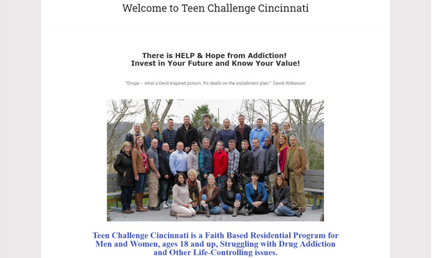 Teen Challenge Cincinnati Residential Program